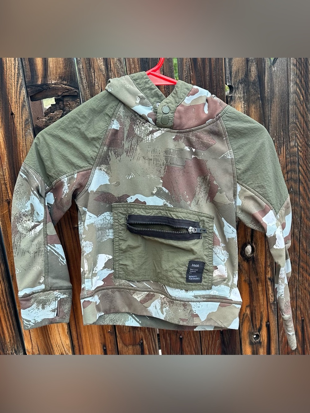 Athletic Works branded Kids Camo Hooded Sweatshirt